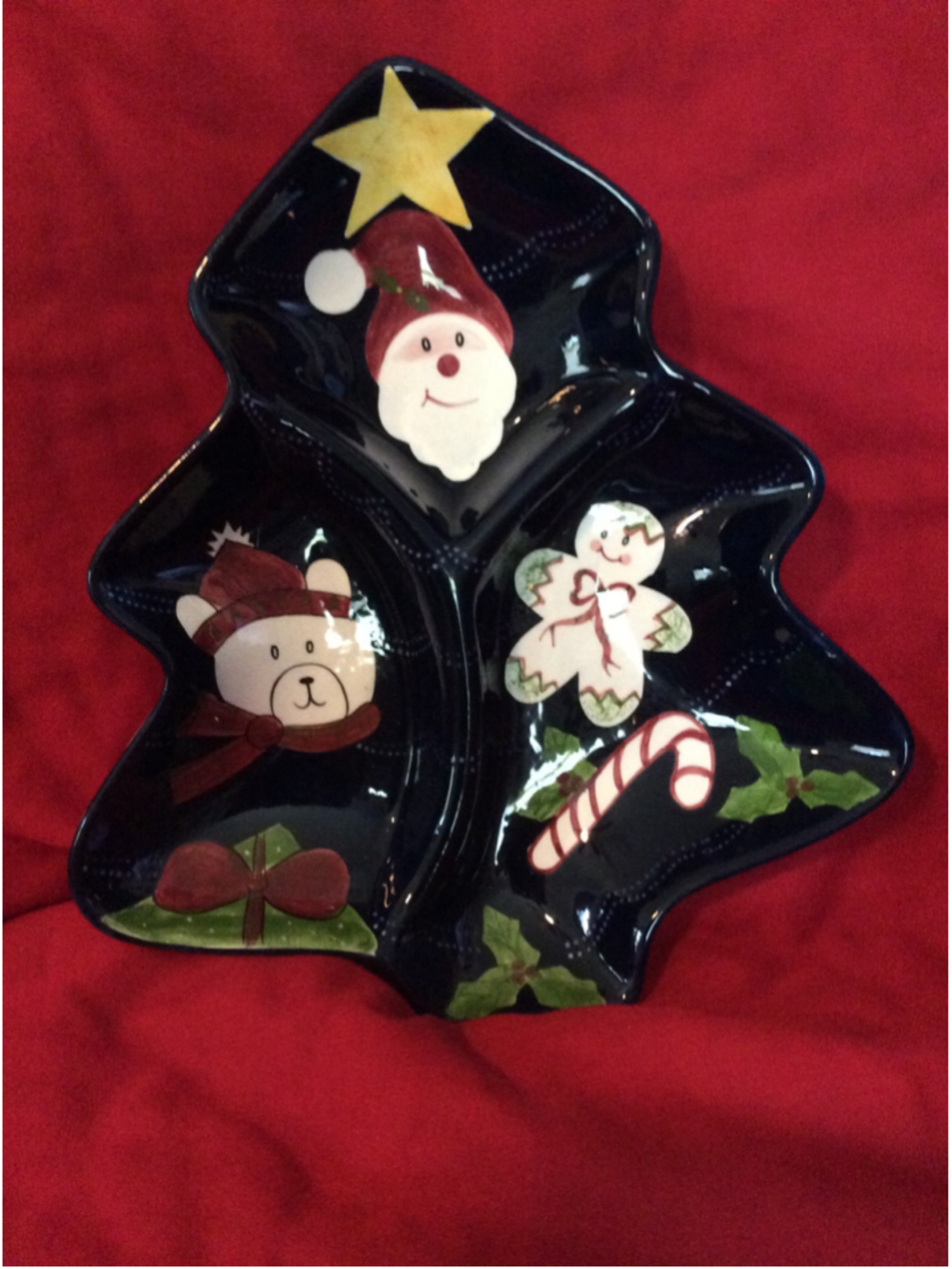 The Cellar Christmas Tree Serve Ware Platter